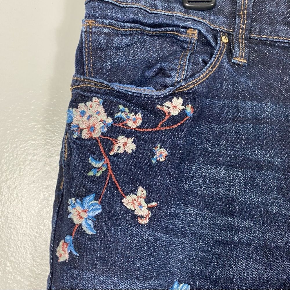 WHBM Cherry blossom tapered leg jeans sz 12 - Picture 5 of 7